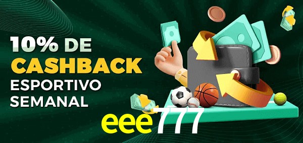 10% de bônus de cashback na eee777